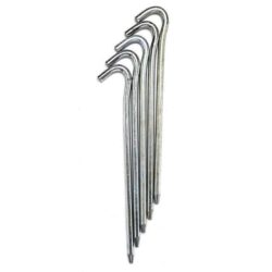 23cm Steel Tent Pegs - 5 Pack